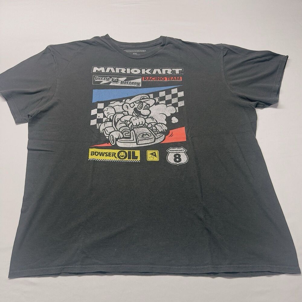 Menโs 2XL Mario Cart Tshirt Super Mario Nintendo